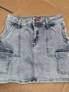 Guess Light Blue Denim Mini Skirt